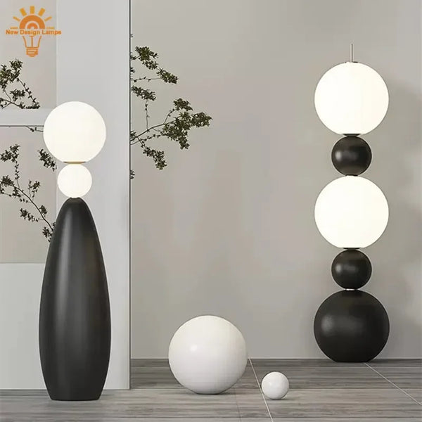 Nordic Led Floor Lamp Gourd Shape Italian Designer Lighting for Living Room Bedroom Sofa Stand Light Corner Lamp Decor