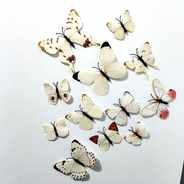 12Pcs 3D Magnet Butterflies Wall Stickers Butterfly Outdoor Bedroom Living Room Home Decor Fridage Decals For Wedding Decoration